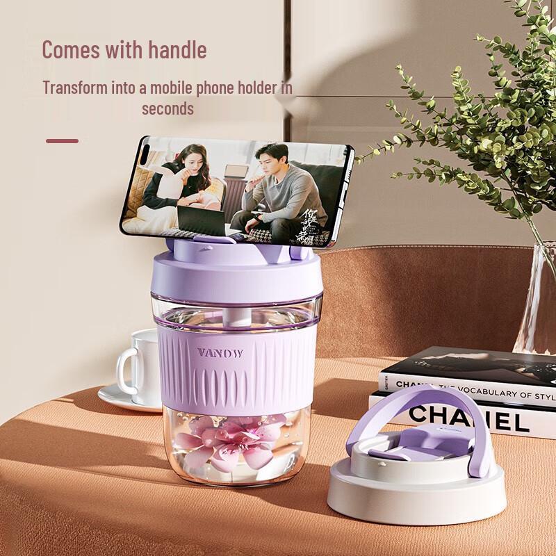 Vanow Borosilicate Glass Tumbler with Straw