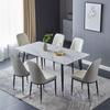 Modern Minimalist Italian Rock Slab Dining Table Set for Small Apartments