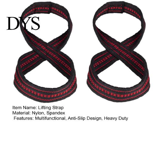 Non-slip Lifting Straps 2Pcs Figure 8 Strap Men Women Anti-Slip Weightlifting Grip Band Fitness Wrist Bands Bodybuilding Powerlifting Strength