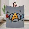 Soft Warm Blanket Travel Office S-Star T-Trek Ship Movie Throw Blanket Flannel Bedspread For Living Room Print Sofa Bed Cover