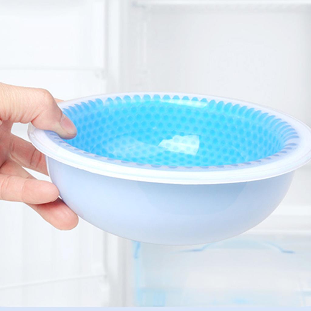 Pet Cooling Bowl Non-Toxic Durable Plastic Material Anti-Slip Base Designed for Maintaining Cool Water Temperature for Pets