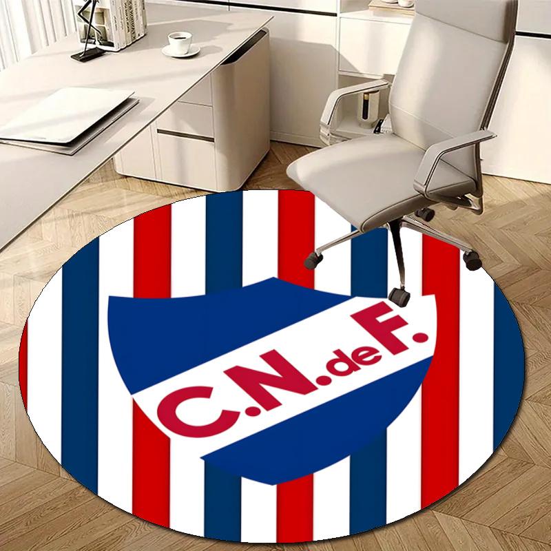 Personalized Club Nacional de Football Round Chair Office Rug - Perfect for Mat, Office Chair & More - Ideal Gift for Birthdays and Holidays