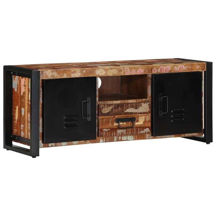 VidaXL TV Stand 100x30x40 Cm Solid Reclaimed Wood, TV Bench, Hi-Fi Cabinet, Entertainment Center, TV Buffet, Furniture 4013590