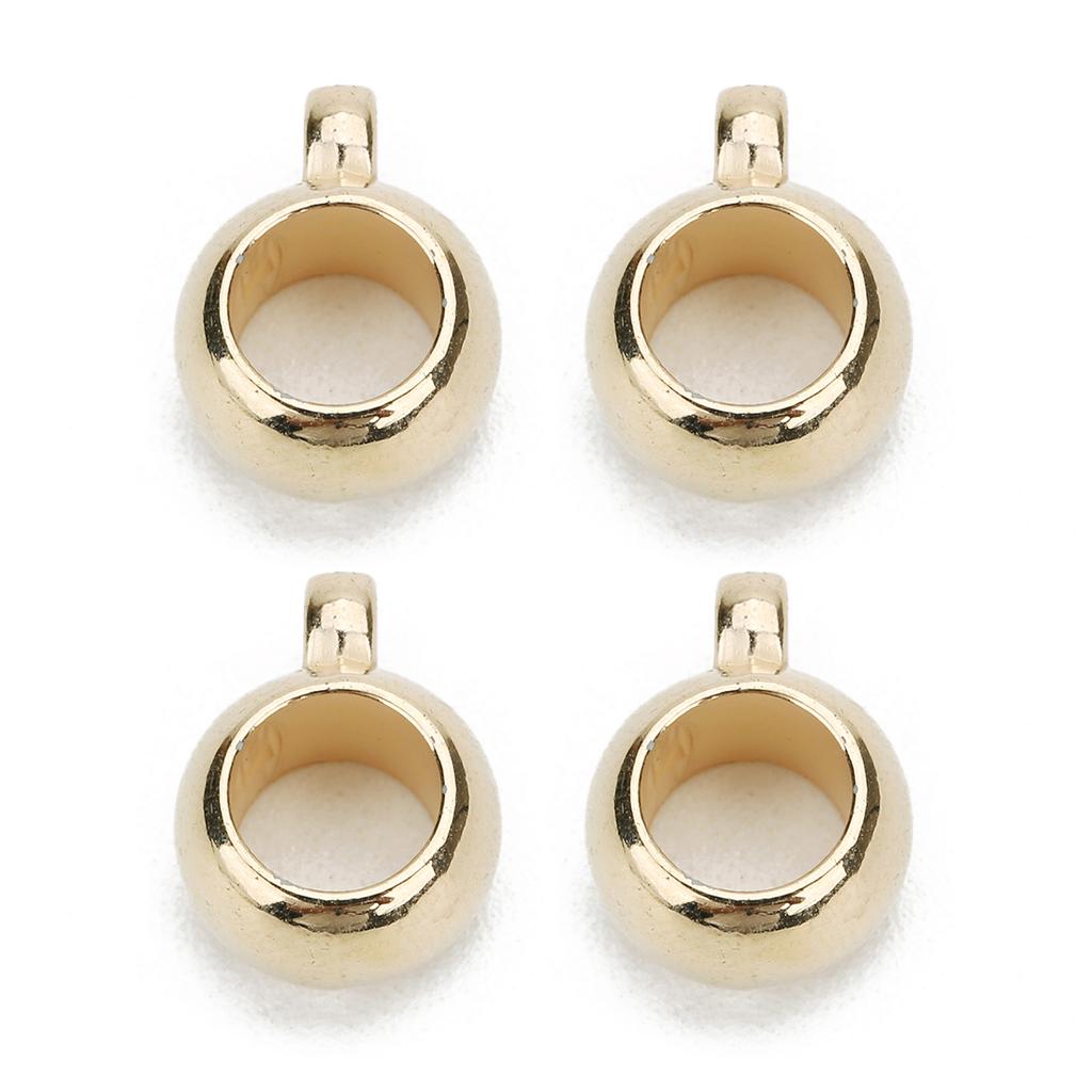 100pcs/Lot CCB Big Hole Beads with Hanging Clip Clasp Pendant Spacer Charms Bead for DIY Jewelry Making Accessories Supplies