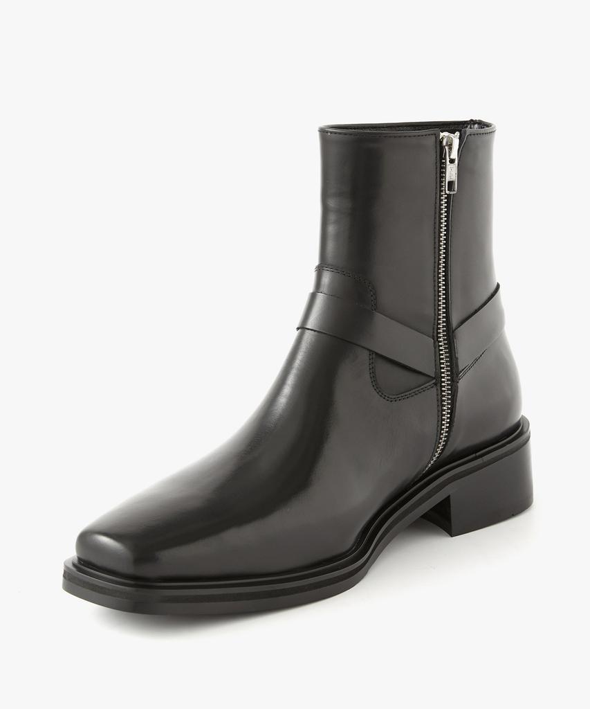 Ehren Saint Zip-Up Boots R25B001 (Black)