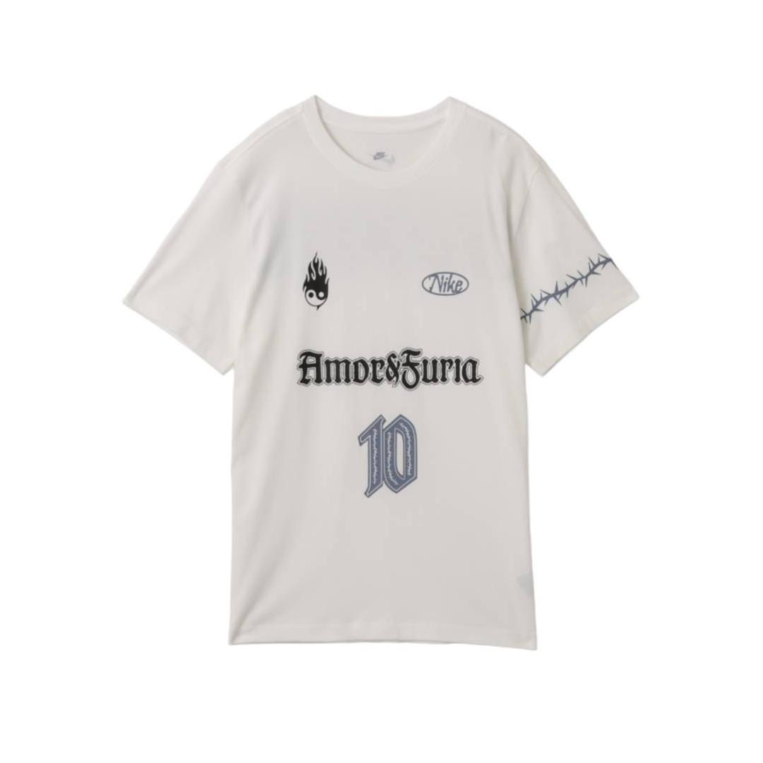 Nike As M Nsw Tee Ftbl Latam Apla Повседневная Простая Футболка с Круглым Вырезом С коротким Рукавом Унисекс Топы IR6861-100 S