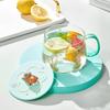 JING REPUBLIC Spring Field Flower Cute Glass Cup