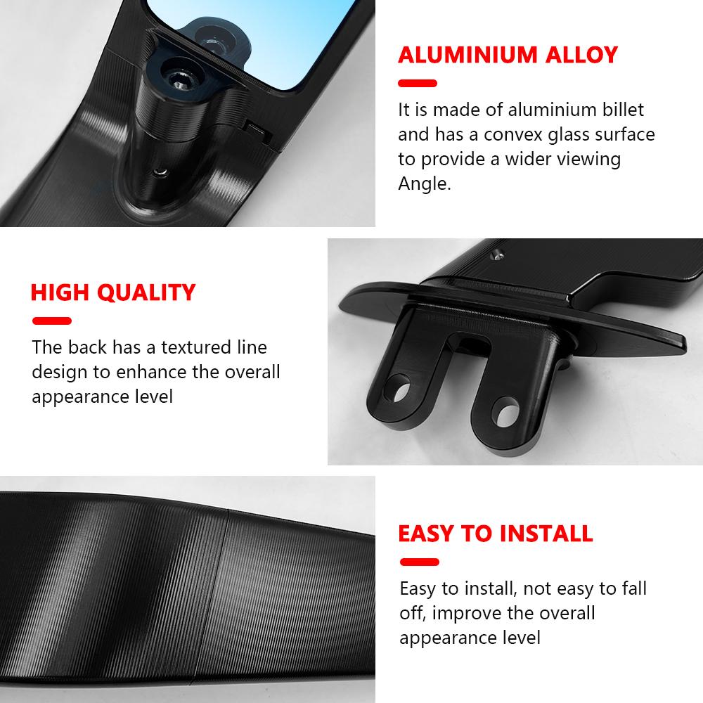 For T-MAX 500 04-12 TMAX 530 12-19 T-MAX560 2020 Motor Accessories Adjustable Mirror Stealth Wing Mirrors Sports Winglets Mirror