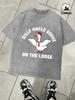 Silly Uncle Goose On The Loose Design Washed T Shirt Men Summer Loose Tops Soft Cotton Fashion Short Sleeve Unisex Retro Tee