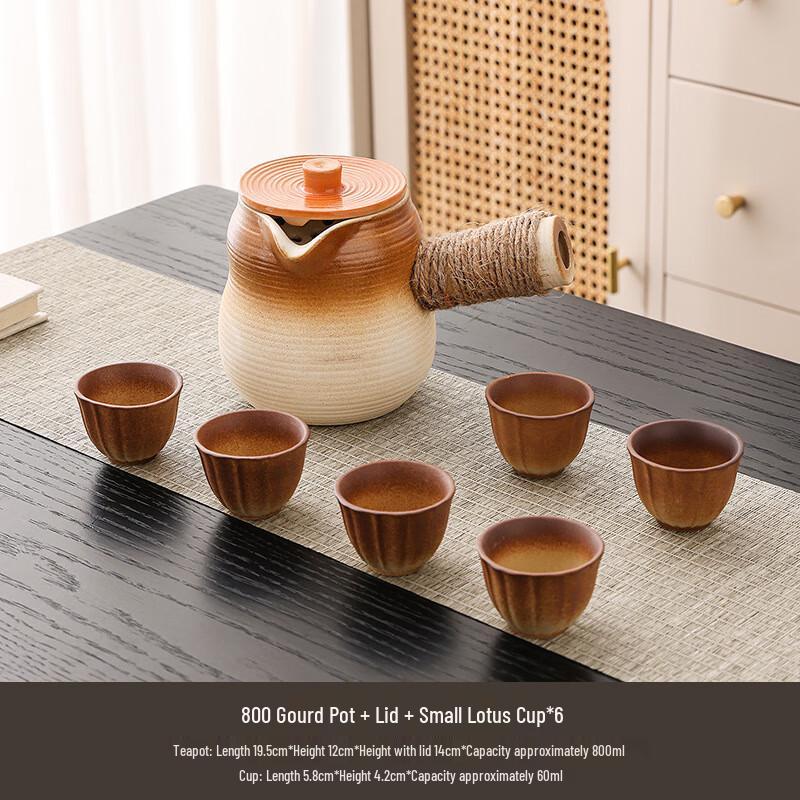 Wutuo Ceramic Gourd Pot Set for Stove Brewing