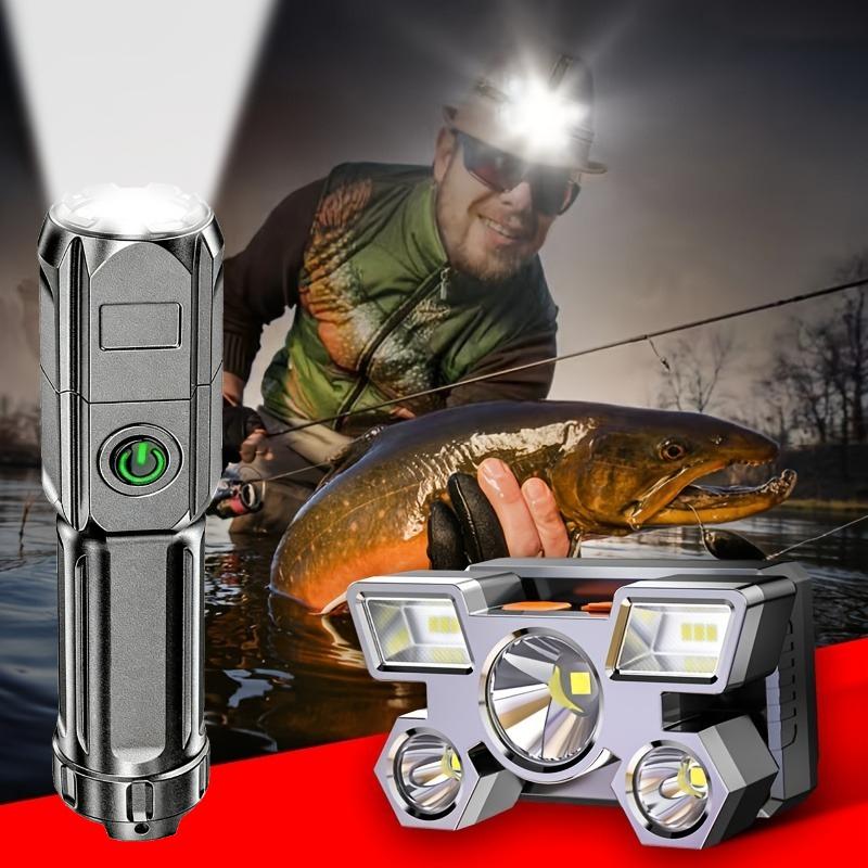 USB Rechargeable 5Led Headlamp ,Zoom Led Flashlight, Multiple Modes Mini Head Torch Light, for Outdoor Adventure Emergency Home