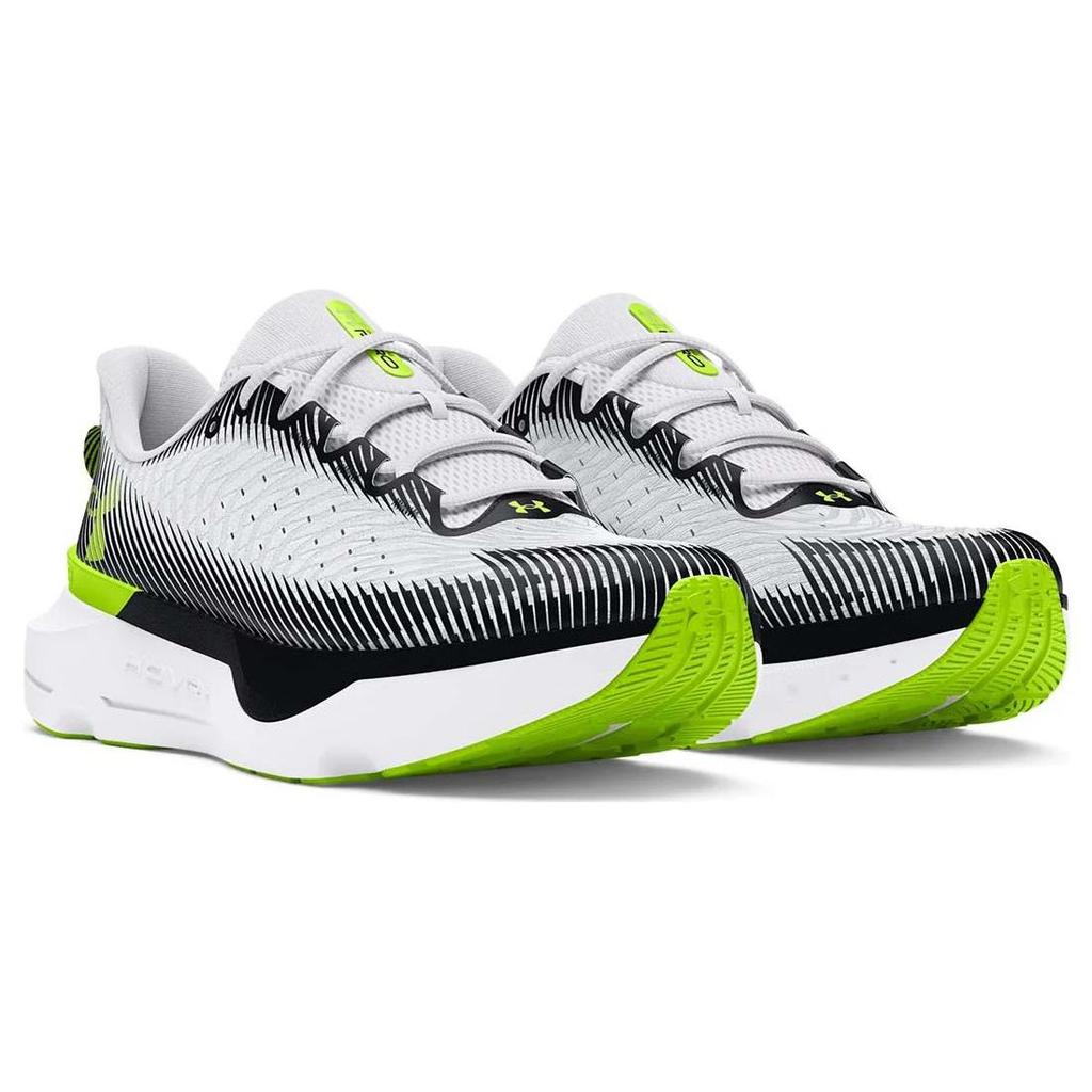 Under Armour HOVR Infinite Pro Weiß Halo Grau Damen Sneaker Schwarz 3027200-104