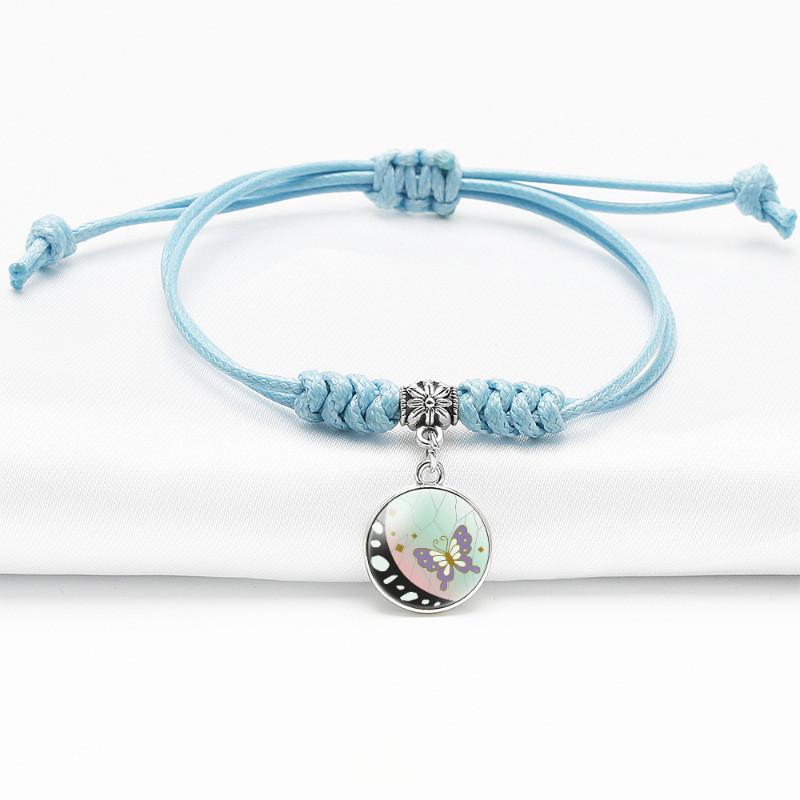 

Браслет Истребитель демонов Ювелирные изделия Поклонники Сувенир Подарок Аниме Аксессуары Синий Декор Style L