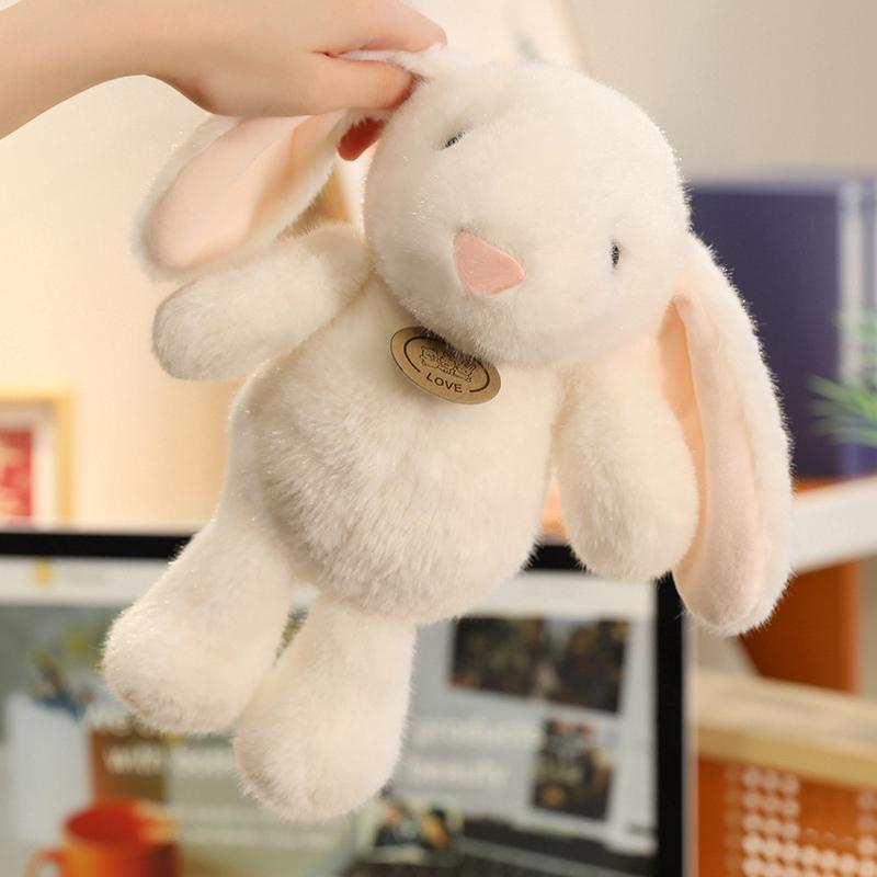 Soft Big Ear Bunny Plush Doll Cartoon Stuffed Animals Cute Rabbit Baby Accompany Sleeping Pillow Girl Christmas Birthday Gift