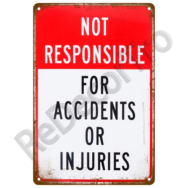 Caution Warning Metal Sign For Safety Signs Danger Beware Tin Sign Plate Home Wall Decor Vintage Plaque Home Art Painting Poster