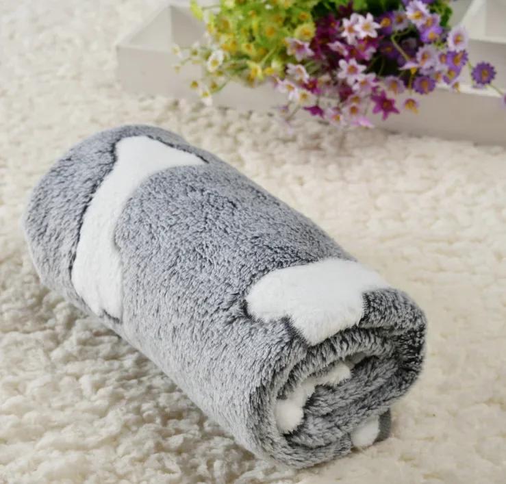 

Autumn Winter Coral Fleece Warm Pet Kennel Pad Dog Blanket Pet Bed Mat for Small Large Dogs Dog Accessories S 20cmX20cm кістяний