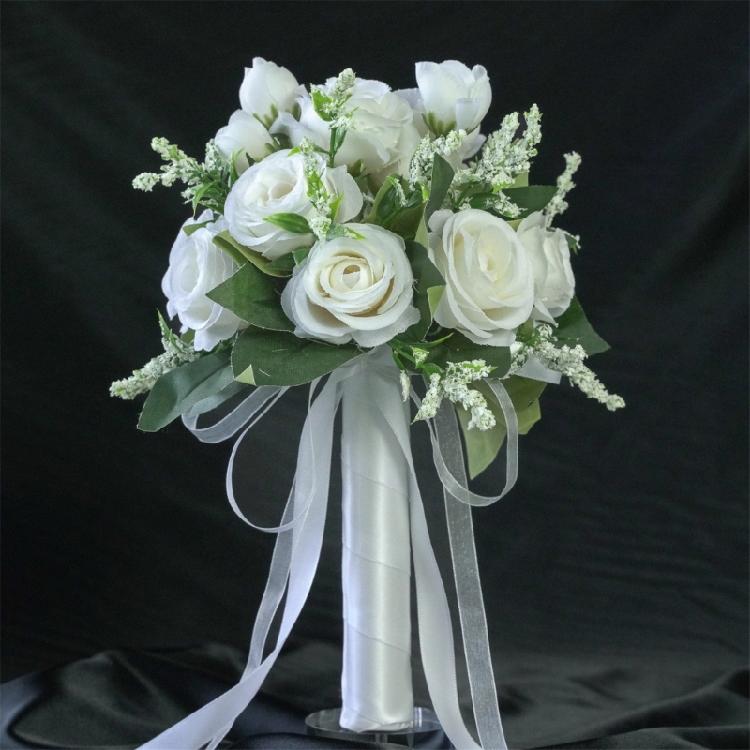 Artificial Vintage Flowers Bouquet Wedding Ceremony Bouquet Beautiful Bouquet for Bridal Shower Ceremony