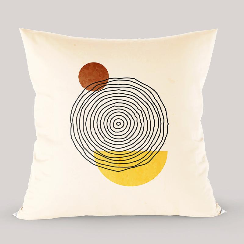 Nordic Light Luxury Wabi-sabi Style Pillow Abstract Color Simple Modern Sofa Cushion Office Bed Pillow