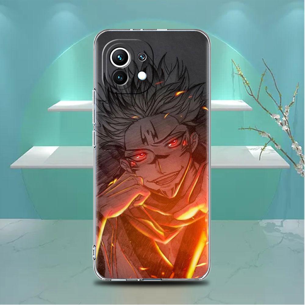Przezroczyste Etui Do Xiaomi Mi Poco X3 NFC M3 Pro F3 F1 11 Lite 12 Note 10 11T 9T Przezroczysta Osłona Telefonu Jujutsu Kaisen