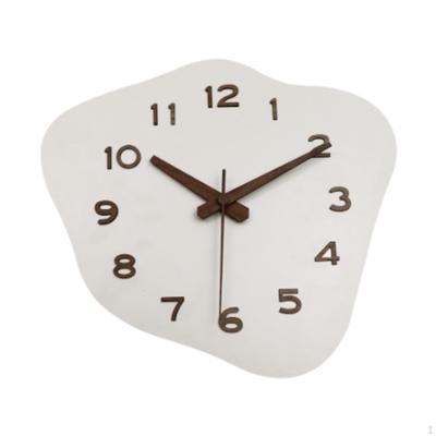 Wall Clock Silent 12x10 Inches for Home Office Decor