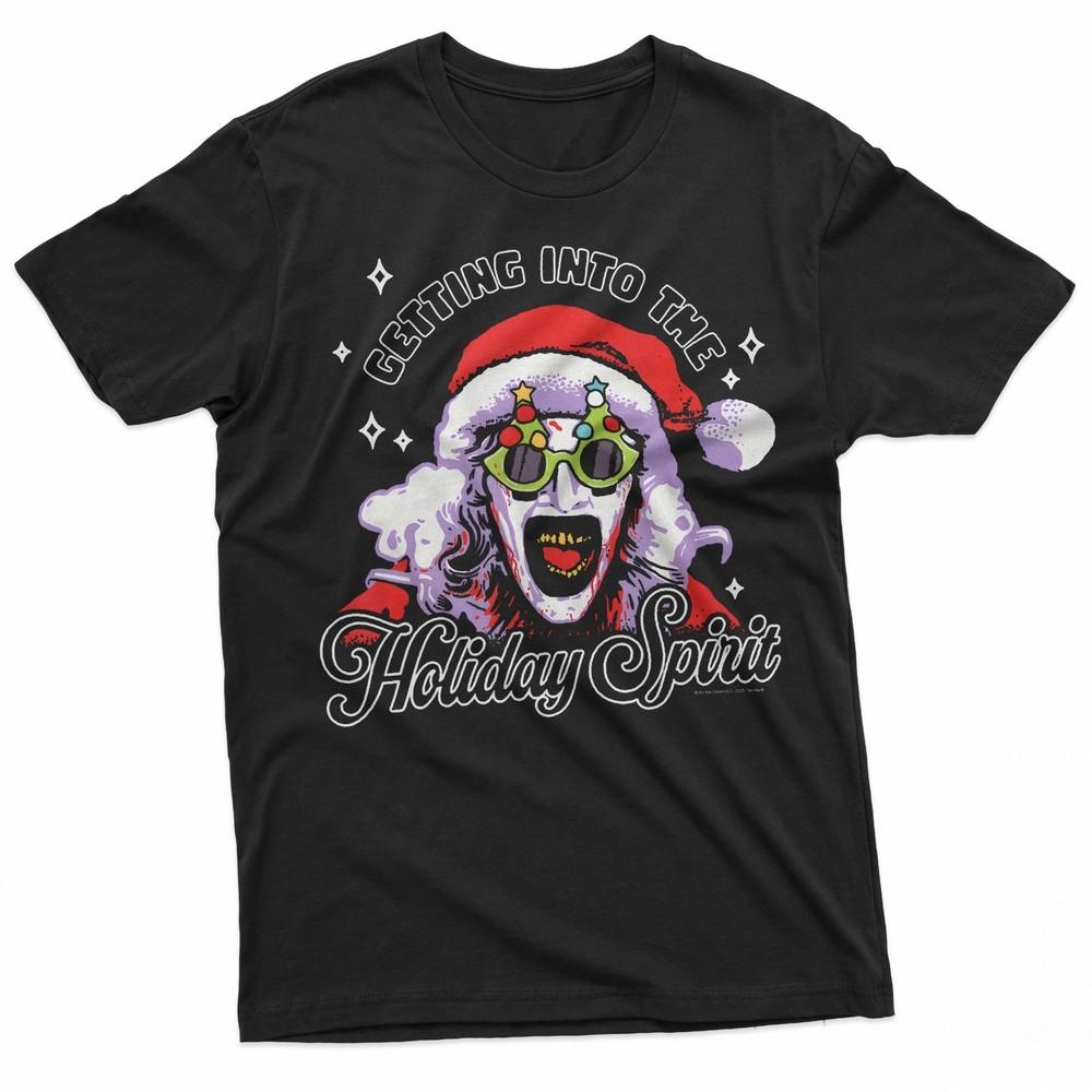 Terrifier Holiday Spirit Santa Illustration Horror Movie TShirt Unisex T-Shirt S