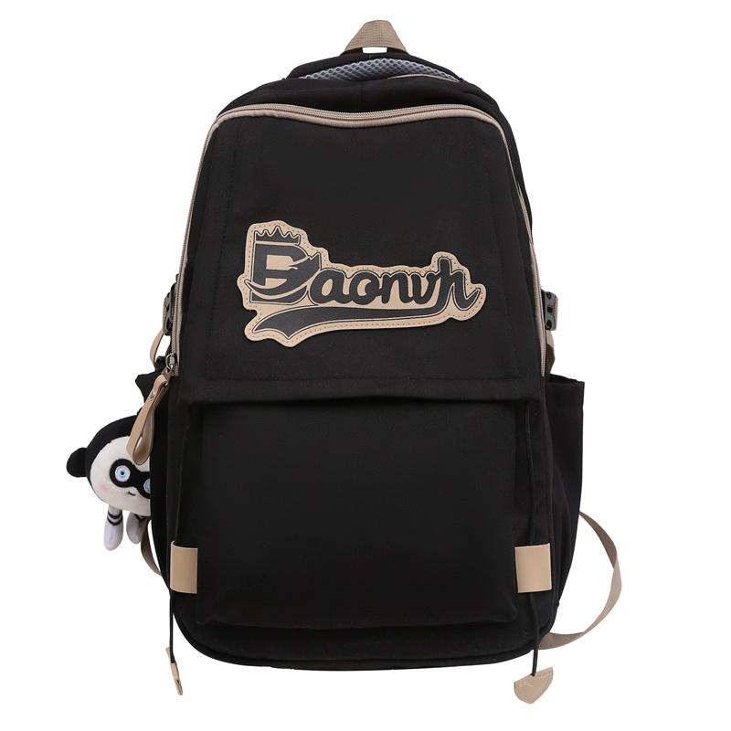 Рюкзак для путешествий большой емкости для старшеклассников ретро-колледжа белый — фото 8