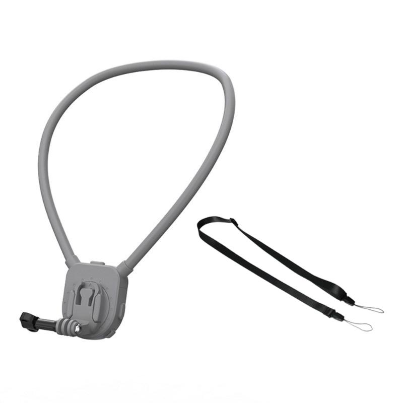 Neck Mount Holder Magnetic Quick Snap Camera Harness for 360 Action Camera Handsfree Action Recording, 360 Degree View