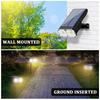 8W Upgraded Solar Landscape Light IP67 Waterproof Dusk-to-Dawn RGB White Warm White Solar Spotlights Wall Lights for Driveway 10LED