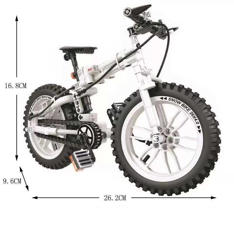 246PCS Bicycle Mountain Bike Building Block Model Technology Assembly Children's Educational Building Toys Holiday Gifts