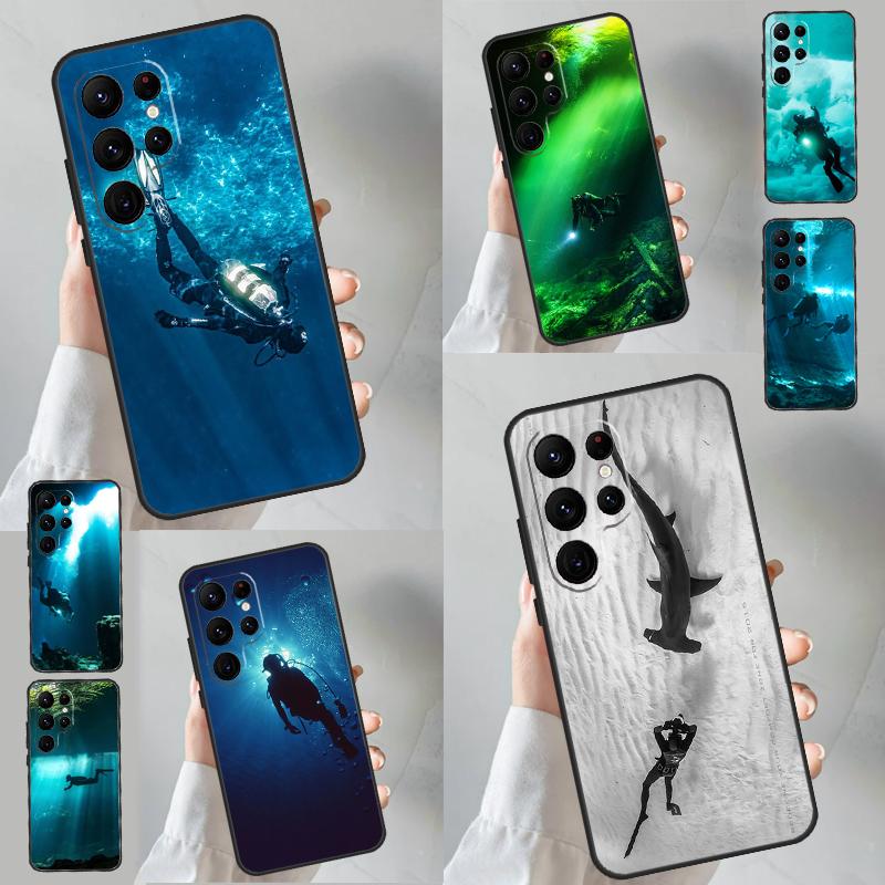 Scuba Diving Case For Samsung Galaxy S23 Ultra S24 S22 Note 20 10 Plus S8 S9 S10 S21 S20 FE Back Cover