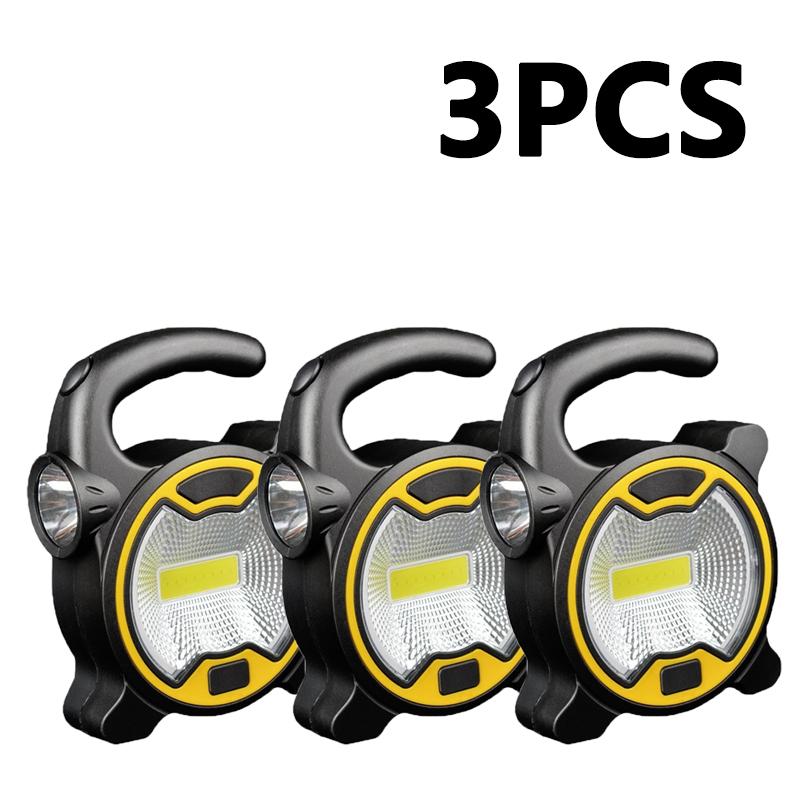 Mini Portable Work Light Battery Powered Handheld Lantern Super Bright Flashlight Outdoor Tent Camping Lights Without Battery