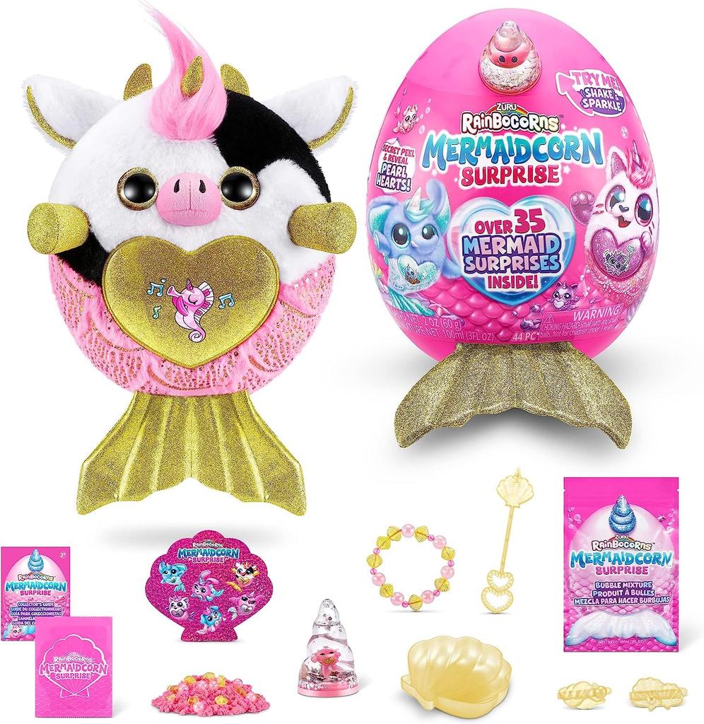 Rainbocorns Mermaid Corn (Cow) Surprise Egg Plush Toy [Used]