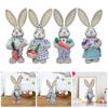 Easter Bunny Figurine Statue Cartoon Souvenir Party Decoration Handicraft 35cm for Garden