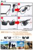Polarized Sunglasses Attaches easily over eyeglasses with Smoked Suitable for and UV400 UV [CEETOL] Clip-on - one-touch fastening. finish. driving,