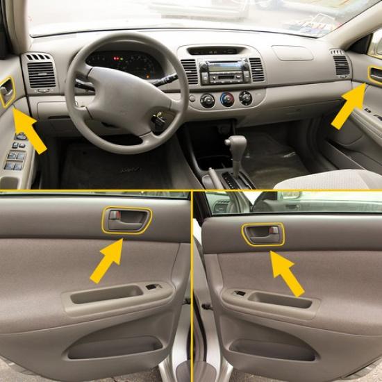 Set Of Interior 4 Door Handle For 2006 2002 - Camry Toyota Front Rear Left Right