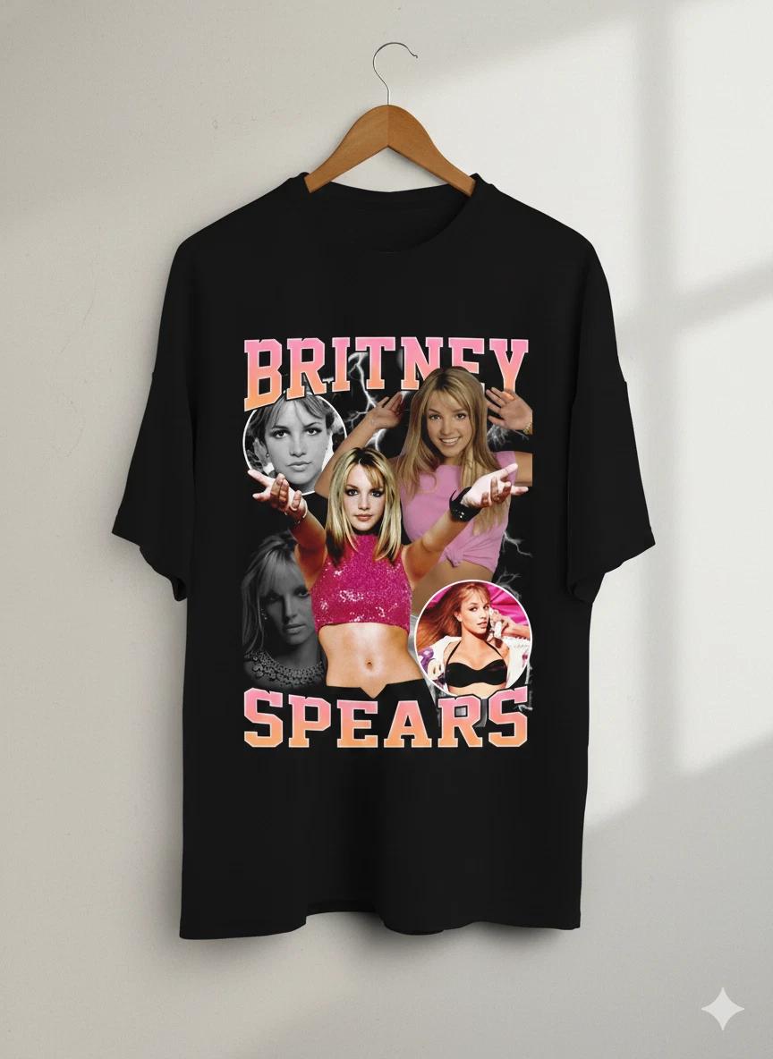 Unisex Adult Vintage Graphic Britney Spears Vintage Collage Graphic... XXXXL