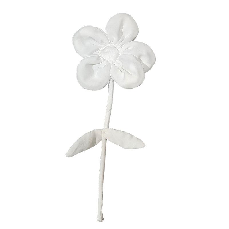 

1 шт. Ткань Подсолнух преувеличенный одежда украшения швейная аппликация 3D цветок ретро брошь булавка белый