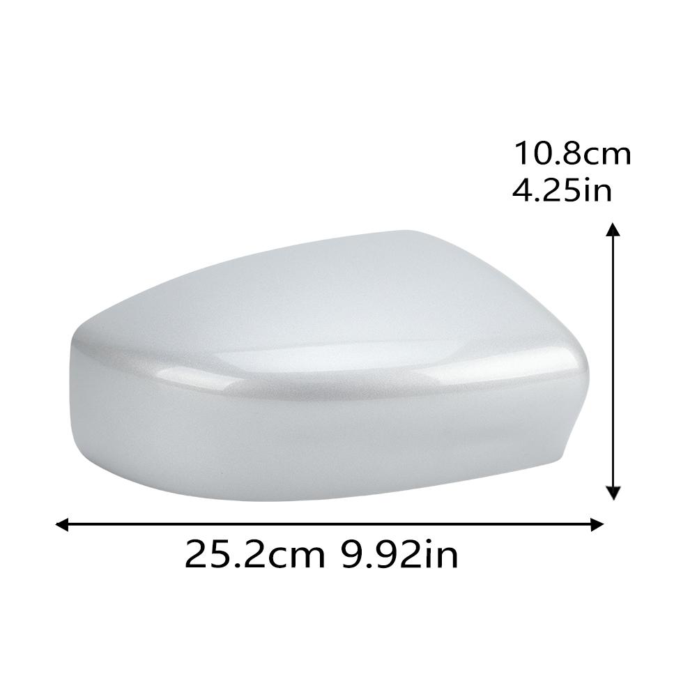 Rearview Mirror Cover Cap For Nissan Sentra 2013 2014 2015 2016- US Version Moonlight Silver With Buckle Car Accessories