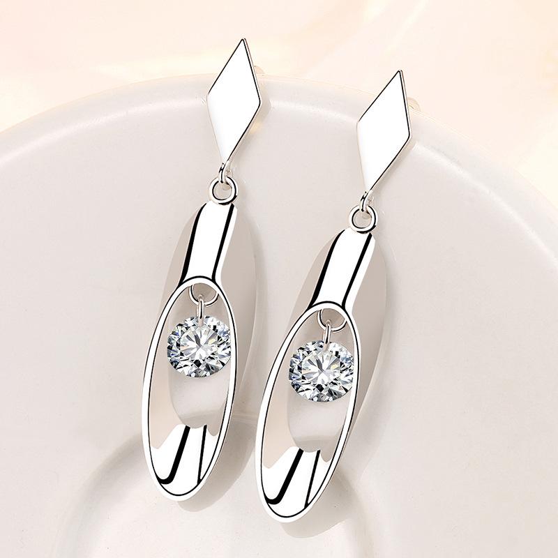 Lindon Copper Alloy Zircon Earrings Drop Earrings For Women Wedding Party Gifts