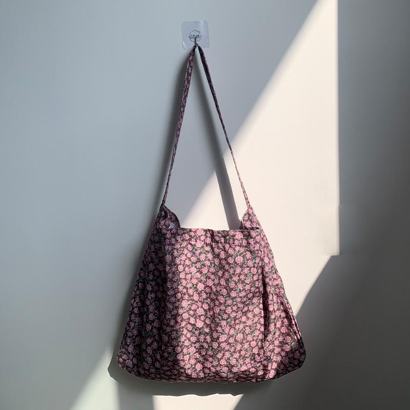 Schultertasche aus Kord-Canvas mit Leopardenmuster - Koreanischer Stil, Neues Sommer-College-Design