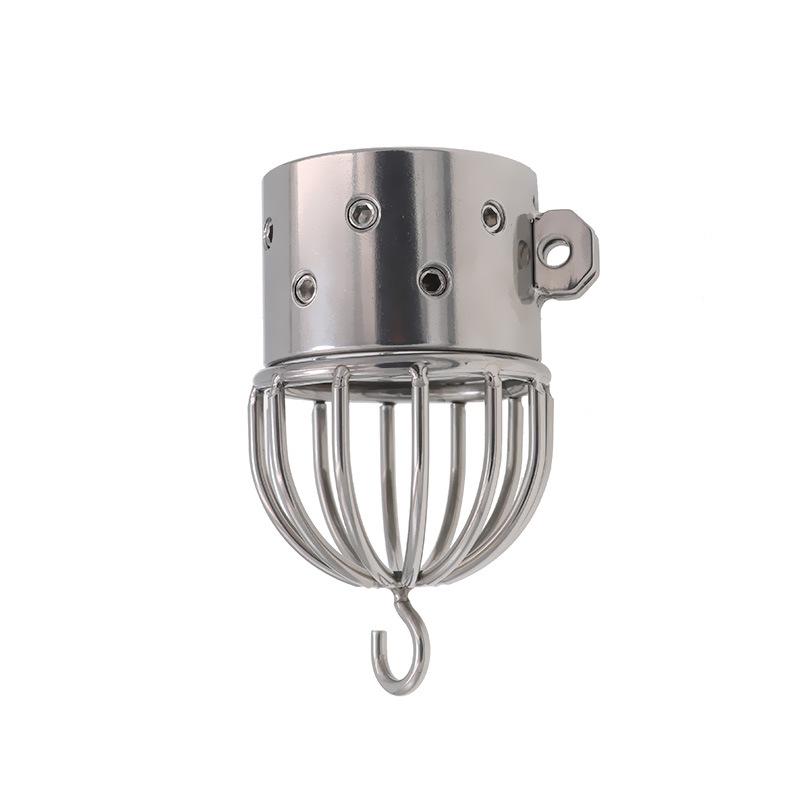 Stainless Steel Scrotum Pendant Weight-Bearing Ring Penis Physical Stop Stretch Anti-Escape Bondage Alternative Metal Toy