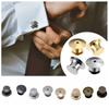 10PCS Surface Polished Metal Locking Pin Keepers Smooth Finish Lock Pin Clasp  For Tie/Badge