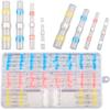 50/100Pcs Heat Shrink Butt Crimp Terminals Waterproof Solder Seal Electrical Connectors Wire Cable Splice Kit Automotive Marine