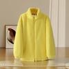 Lamb Wool Coat Women's Winter Thickened Stand-up Neck Cotton-padded Coat New Imitation Rabbit Fur Light Padded Environmentally Friendly Fur
