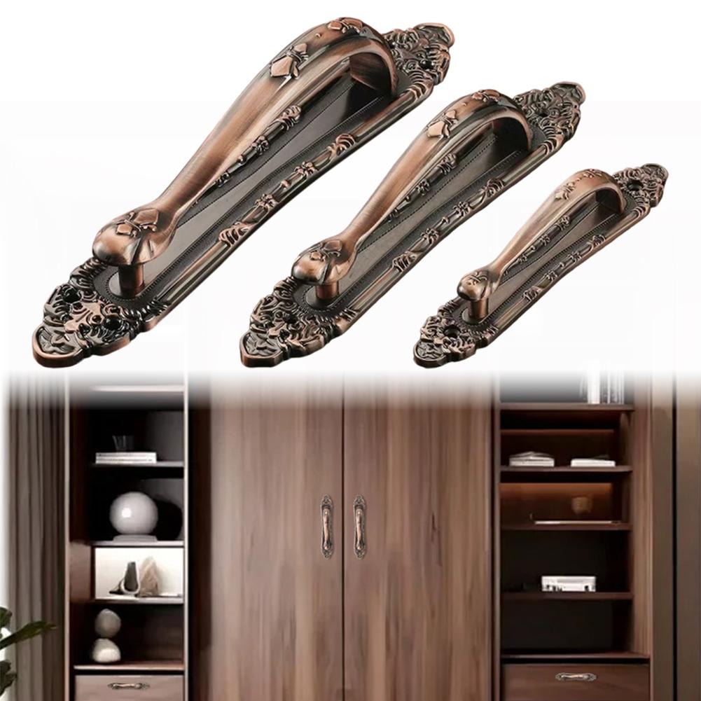 Europejskie Vintage Klamki Uchwyty do Mebli Uchwyty do Szafek Uchwyty Kuchenne Gałki do Szuflad Uchwyty do Szafek Uchwyty do Szafek 178/249/298mm