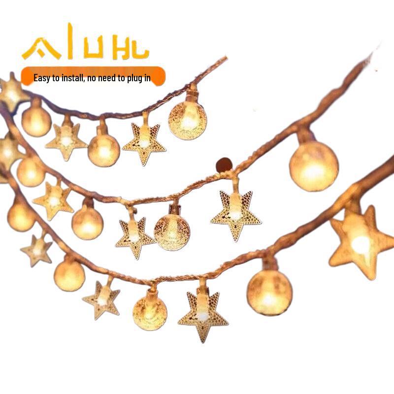 Outdoor Solar Bubble Ball Christmas Fairy String Lights for Patio and Garden