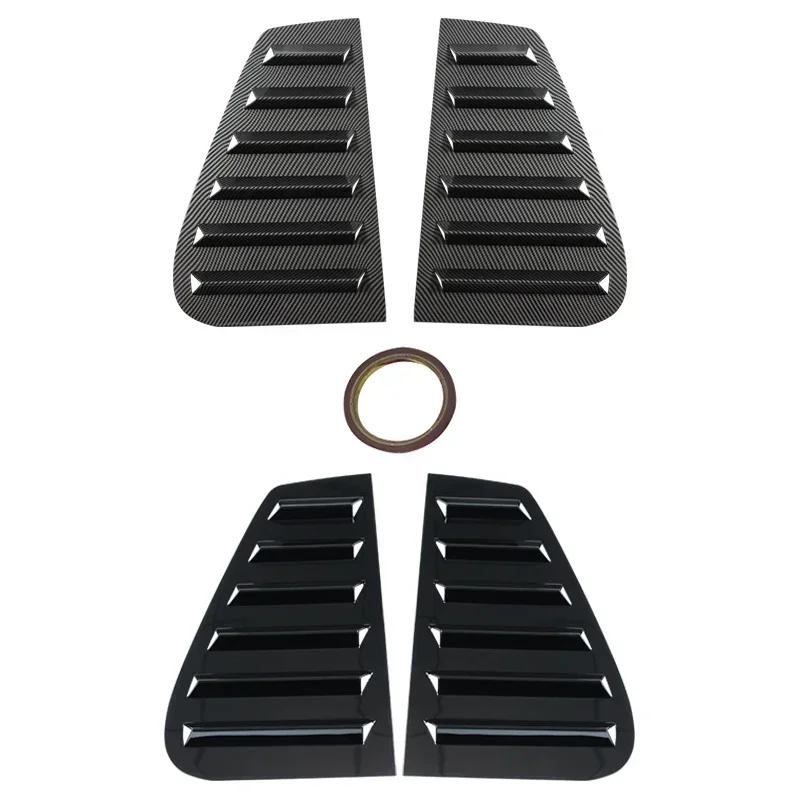 Für VW Golf 4 MK4 1997-2006 Auto-hintere Dreieckjalousien Lamellenabdeckung Schutzaufkleber ABS-Kunststoff Heckscheibenfensterladen