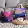 Anime Scenery Design Pillow Case Home Decor Throw For Sofa Bed Car Room Decor Gift Idea