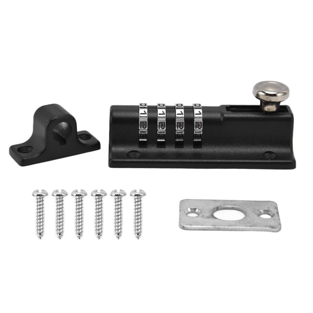 Combination Locking Bolt Safe Password Durable Rust Resistant Coating 4 Digit Lock Bolt for Pool