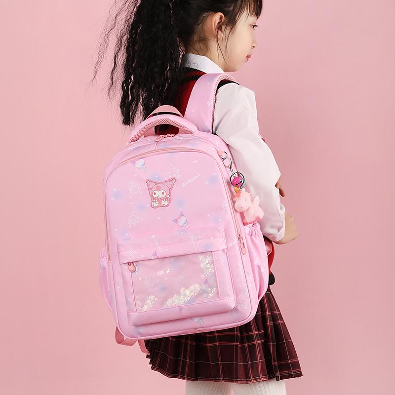 New Cartoon Cute Large-capacity Girls' Schoolbag, Primary School Students Reduce the Burden and Protect the Spine, Fashionable Backpack.